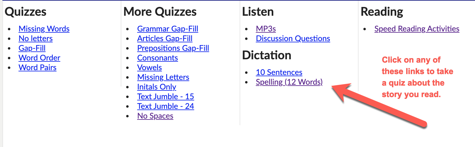 Breaking news quizzes
